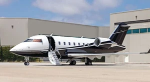 Lavish furnishings in a privately chartered airplane